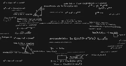 Math Formulas Stock Footage 104899097