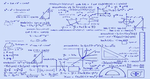 Math Formulas Stock Footage 104953890