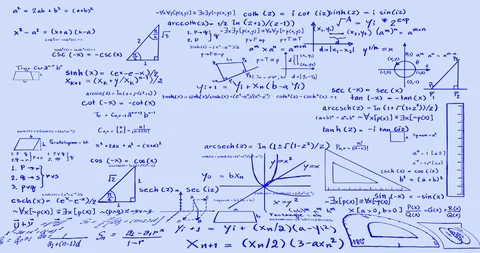 Math Formulas Stock Footage 104953937