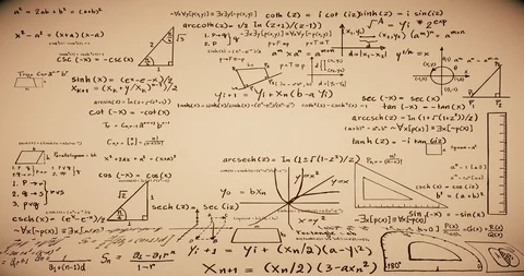 Math Formulas Stock Footage 104970062