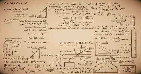 Math Formulas Stock Footage 104970064