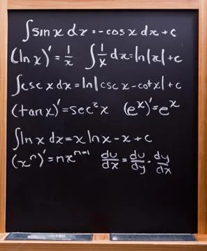 Math formulas Stock Photos