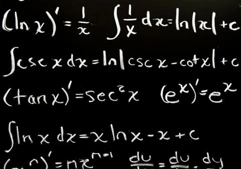 Math formulas Stock Photos