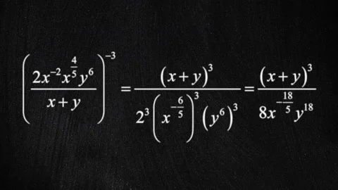 Math formulas white on blackboard bulk Stock Footage 148684581