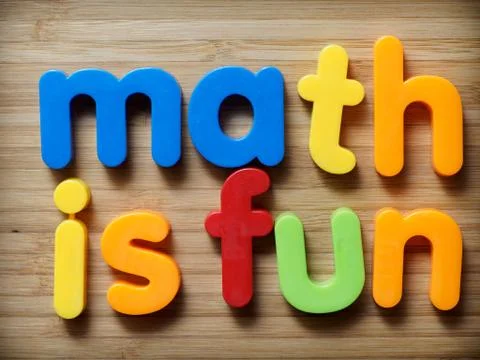 Math is fun concept Stock Photos