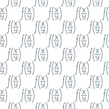 Math Function vector concept line minimal seamless pattern Stock Illustration