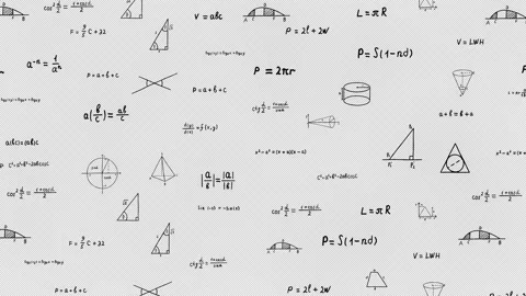 Math Hand Draw Animation Alpha 2 Video stock 169989362