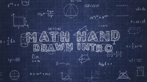 Math Hand Draw Intro Stock After Effects