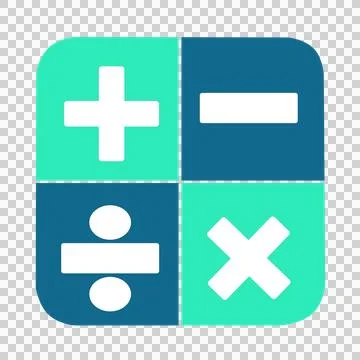 Math icon in blue イラスト素材