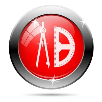 Math icon Illustrazione stock