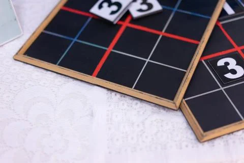 Math learning equipment for children for learning development Stock Photos