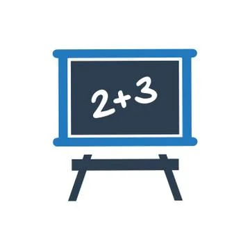 Math Learning Icon Stock Illustration