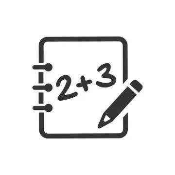 Math Learning Icon Stock Illustration