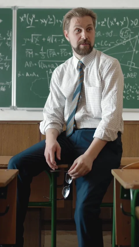 Math Lesson in the Classroom Stock Footage 322655904