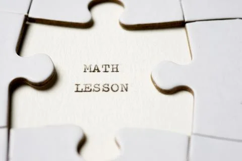 Math lesson concept view Foto stock