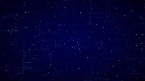 Math logarithms formulas and  trigonometric functions. Stock Footage 131456089