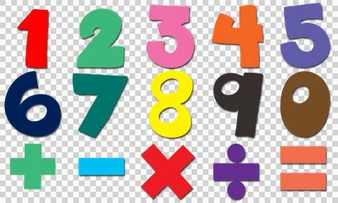 Math Number Set Stock Illustration
