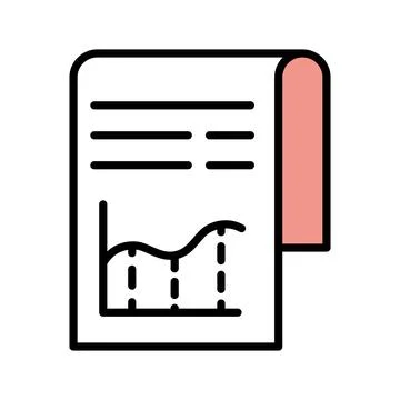 Math paper icon Illustrazione stock