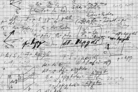 Math on the paper 写真素材
