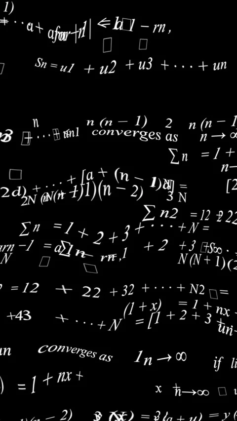 Math Physics Formulas vertical video Stock Footage 252468018