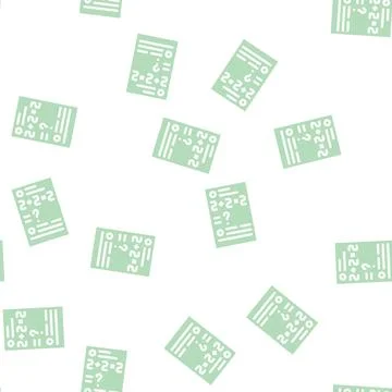 Math problems glyph vector seamless pattern black Stock Illustration