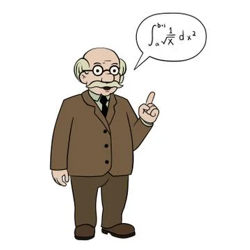 Math professor Ilustración de archivo