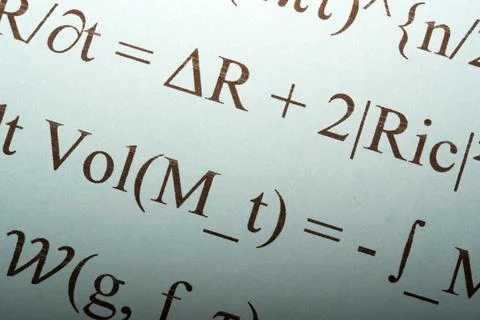Math reveals the universe's secrets Foto stock