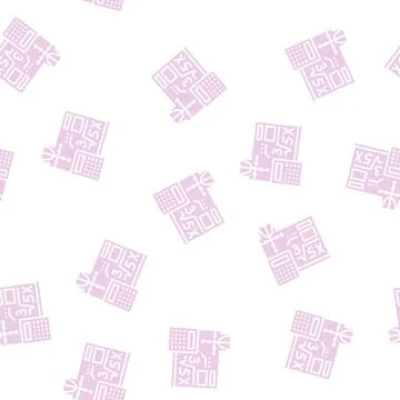 Math school lesson glyph seamless pattern Stockillustratie