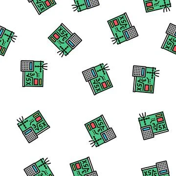 Math school lesson vector seamless pattern Stock Illustration