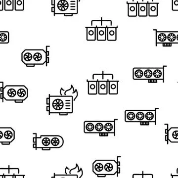 Math Science Education Vector Seamless Pattern Stock Illustration