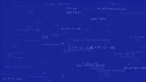 Math science equations in motion Stock Footage 332056524