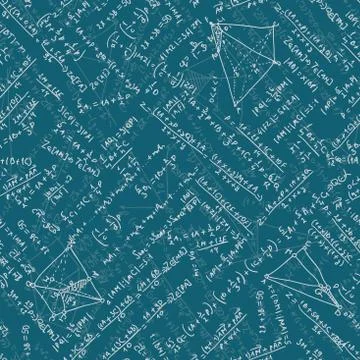 Math seamless background. EPS 10 Illustrazione stock