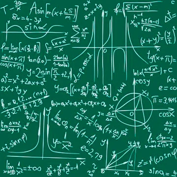 Math Seamless Background 스톡 일러스트