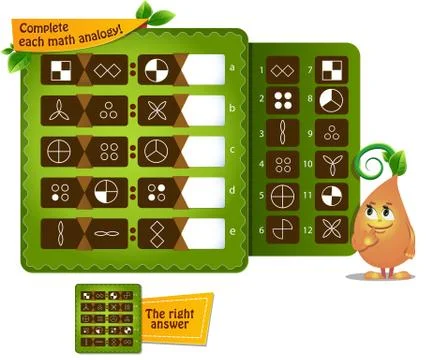 Math  shape analogy Stock Illustration