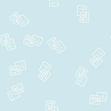 Math solving geek line seamless pattern Stock Illustration