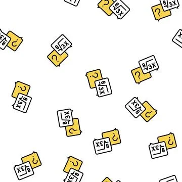 Math solving geek vector seamless pattern Stock Illustration