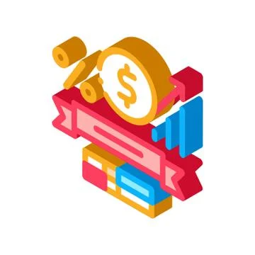 Math Subjects Graduation isometric icon vector illustration Stock Illustration