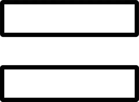 Math Symbol Icon. Mathematic equal sign Vector Illustration. Stock Illustration