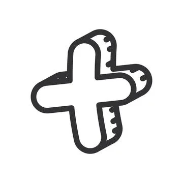 Math symbol sketch icon Hand Draw Vector 스톡 일러스트