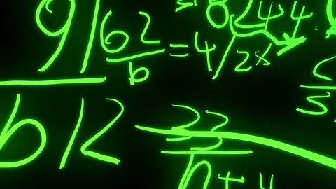 Math symbols CGI mathematics Stock Footage 81724485