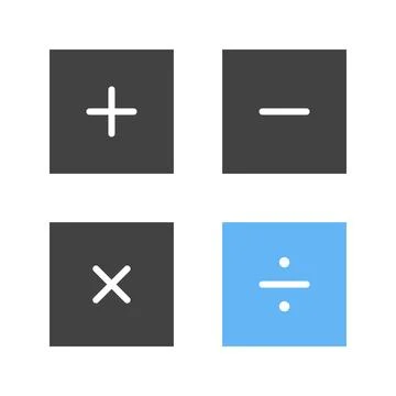 Math Symbols icon vector image. Stock Illustration