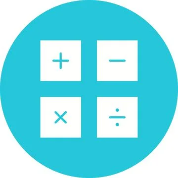 Math Symbols icon vector image. Stockillustratie