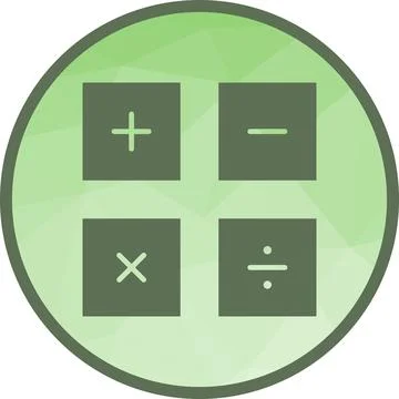 Math Symbols icon vector image. Stock Illustration