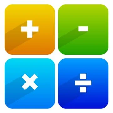 Math symbols 스톡 일러스트