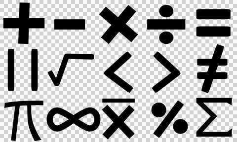 Math symbols Иллюстрация