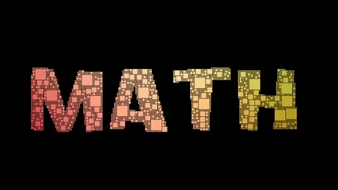 Math Teacher Pixelated Text Transforming Looping Pixels With Glitch Effect Stock Footage 113882584