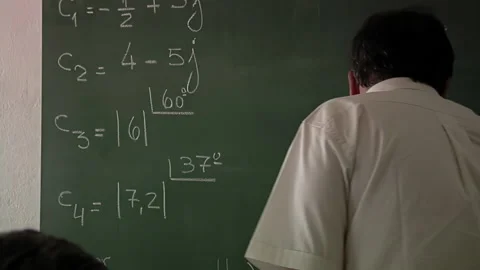 Math Teacher Teaching During A Class for Inmates in A Prison in Argentina. Stock Footage 201644172