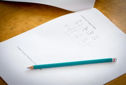 Math test Stock Photos