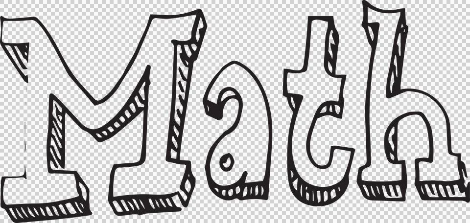 Math text against white background Illustrazione stock