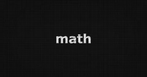 MATH text on board Stock Illustration